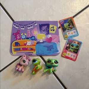 Littlest Pet Shop Pony, Turtle, and Alligator Lot